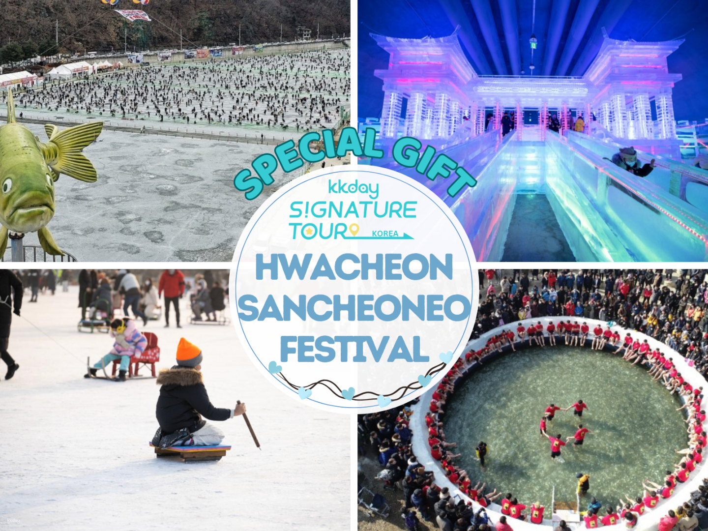 [KKday Signature Tour / Winter Exclusive] 1 Day Bus Tour to  Hwacheon Sancheoneo Ice Festival (Depart From Seoul) | Gangwon-Do, South Korea - Photo 1 of 7